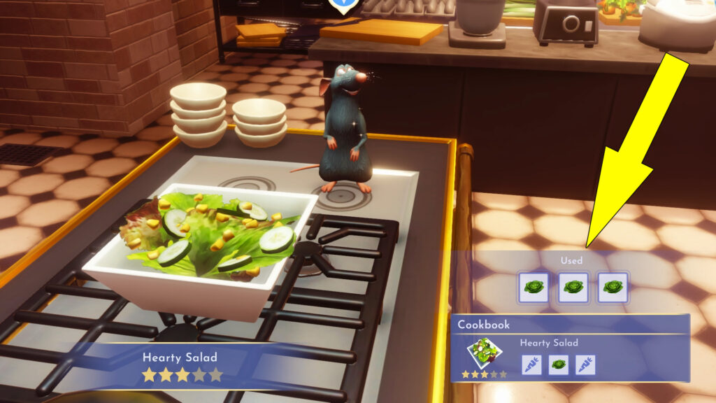 disney dreamlight valley an important night at the restaurant hearty salad - GameClubz