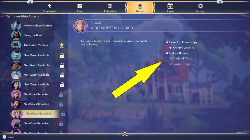 Disney Dreamlight Valley Broken Sled Quest Walkthrough