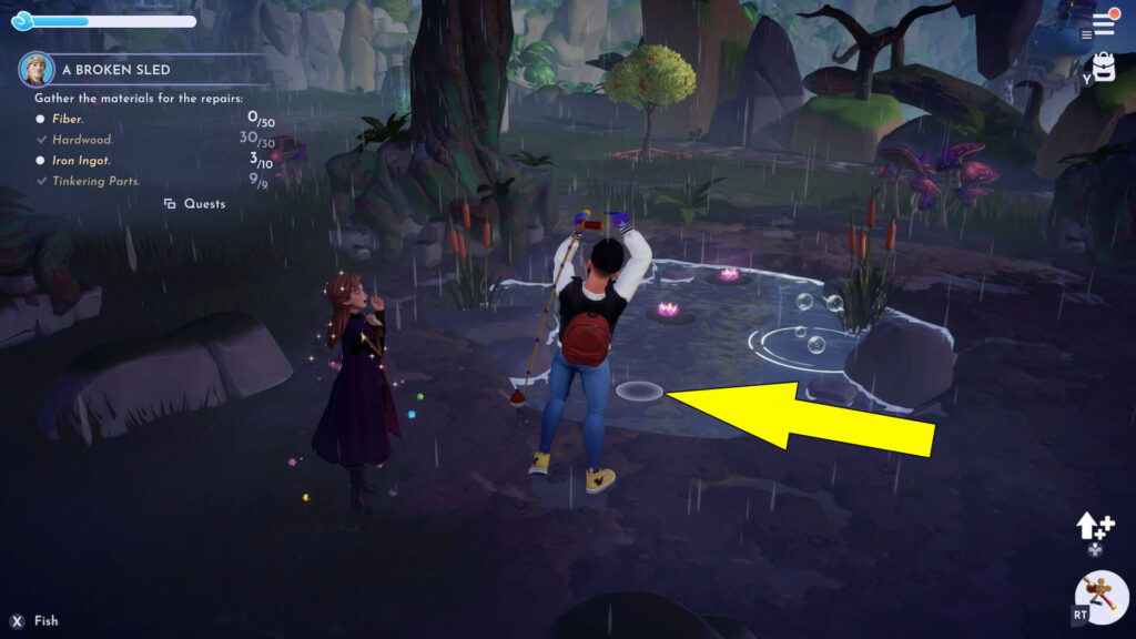 Disney Dreamlight Valley Broken Sled Where To Find Fiber