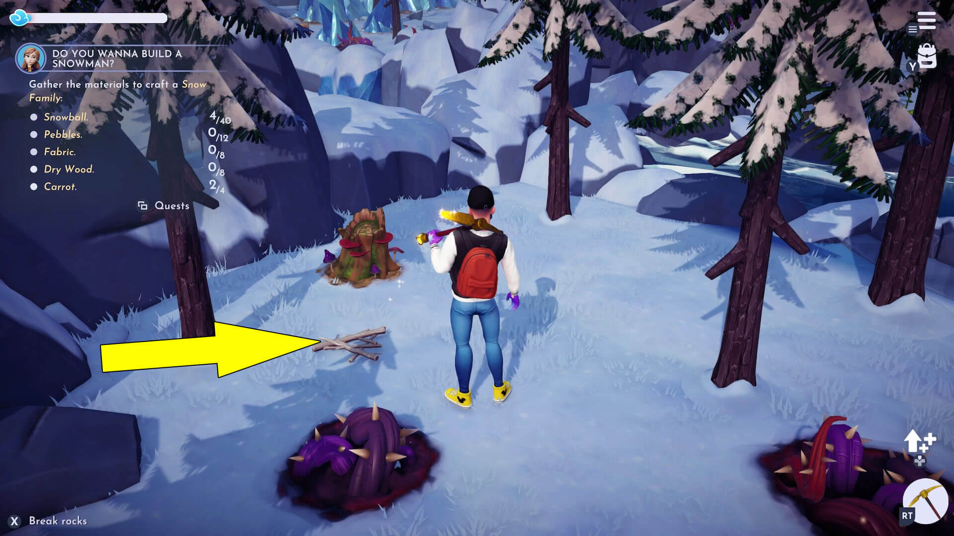 Wanna Build A Snowman Birthday Cake Disney Dreamlight Valley