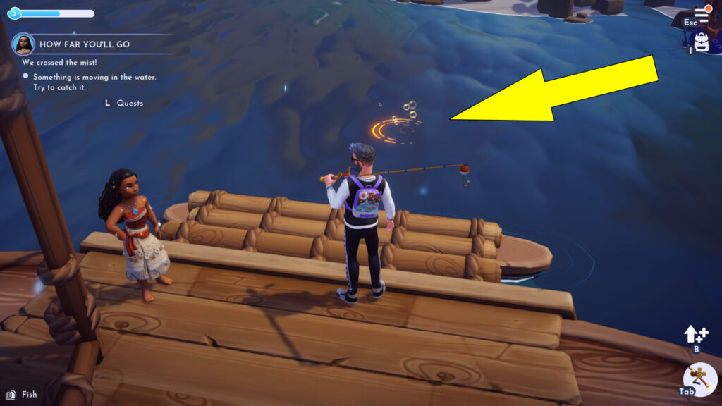 disney dreamlight valley how far youll go fish spot location 1 - GameClubz