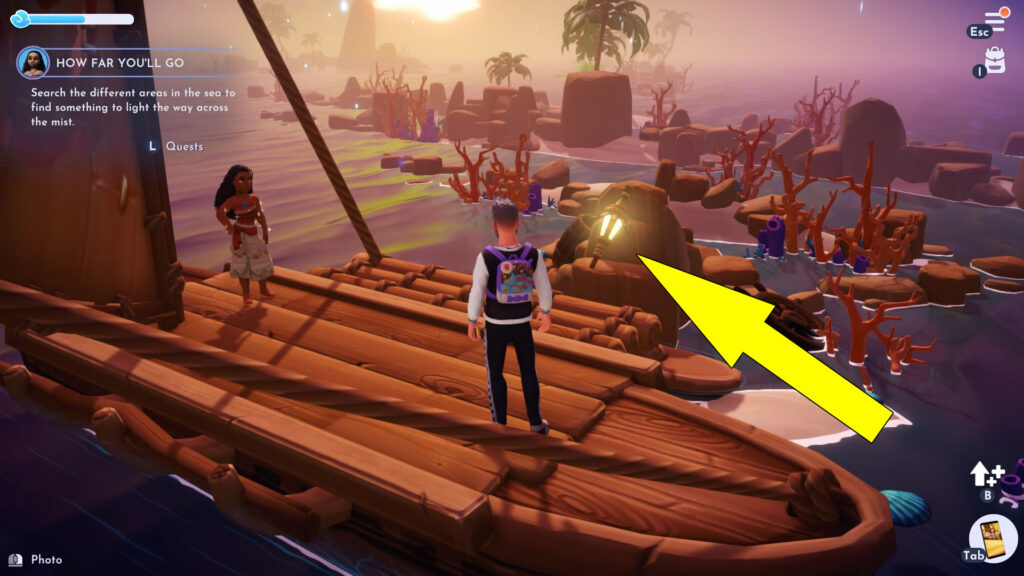 How Far You'll Go Quest Light Location