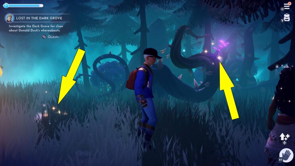 Disney Dreamlight Valley Lost In The Dark Grove Donald Clues Locations
