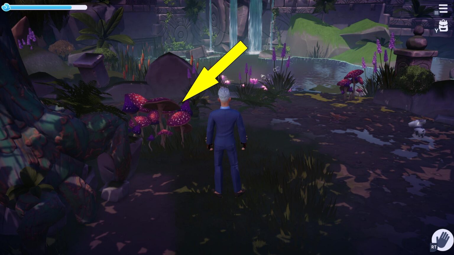 Giant Pink Mushrooms Removal Tool Disney Dreamlight Valley