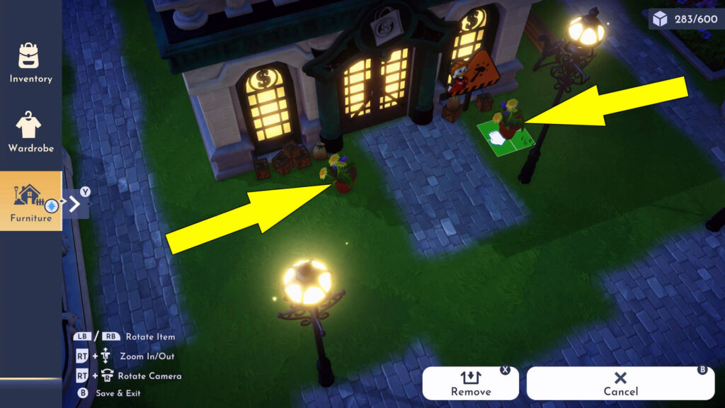 Disney Dreamlight Valley Scrooge Mcduck's Grand Re-Opening How To Place Pots