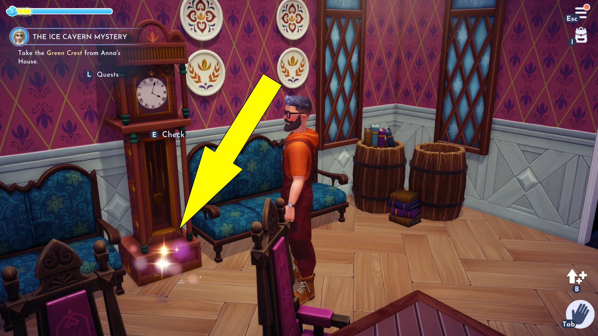 Ice Cavern Mystery Green Crest - Disney Dreamlight Valley