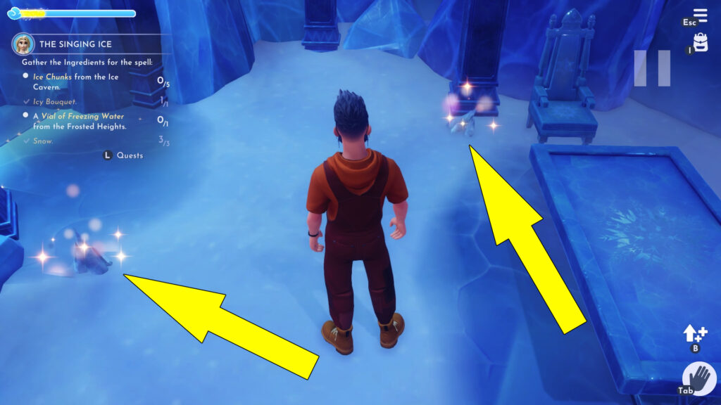 Ice Chunks In The Singing Ice Quest