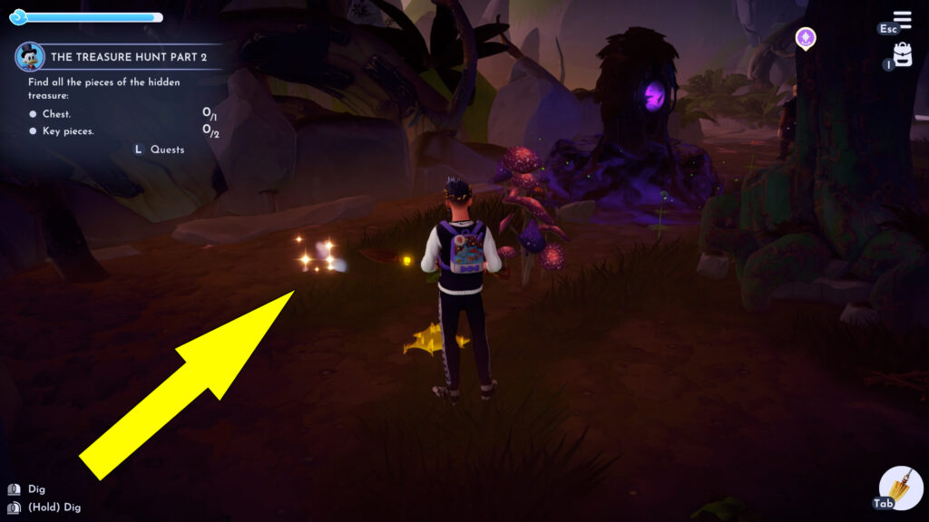 First Key Piece Location In The Treasure Hunt Part 2 Quest