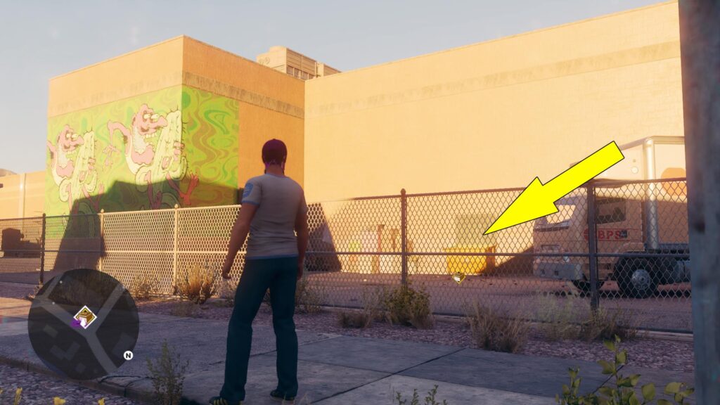 Saints Row East Flats Dumpster Diving Location