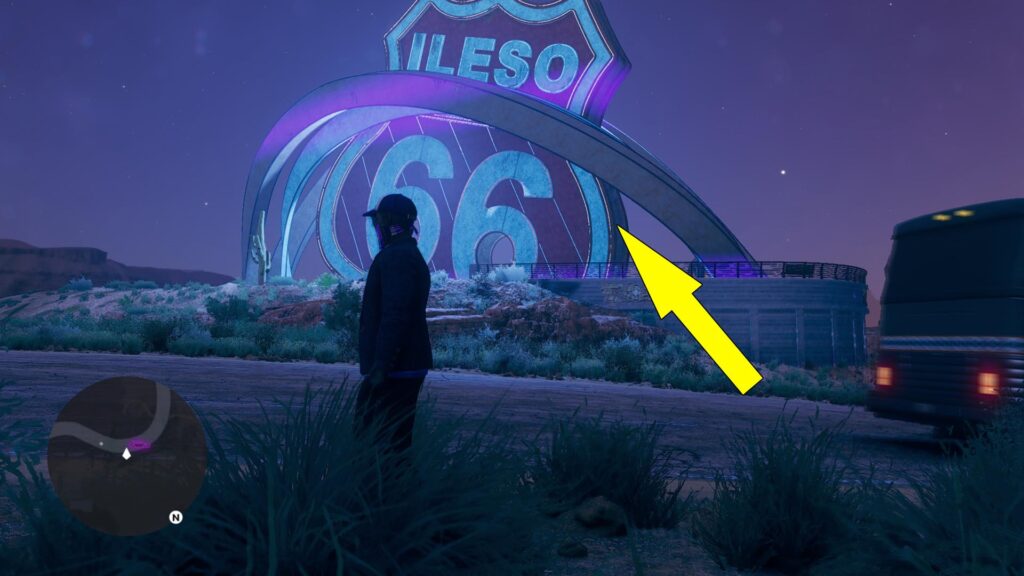 Saints Row Rojas Desert South Route 66 Location