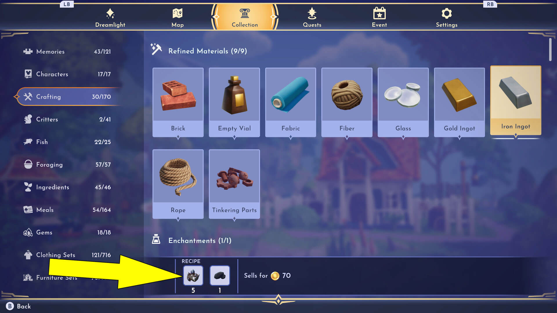 Iron Ingots Locations & How To Get Disney Dreamlight Valley