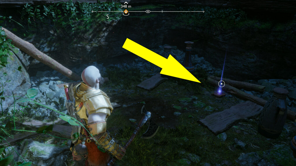 God of War Ragnarok Southern Wilds Artifact (Upon Pursuing a Place Not Marked On Maps - Kvasir's Poems Set): Under A Breakable Floor