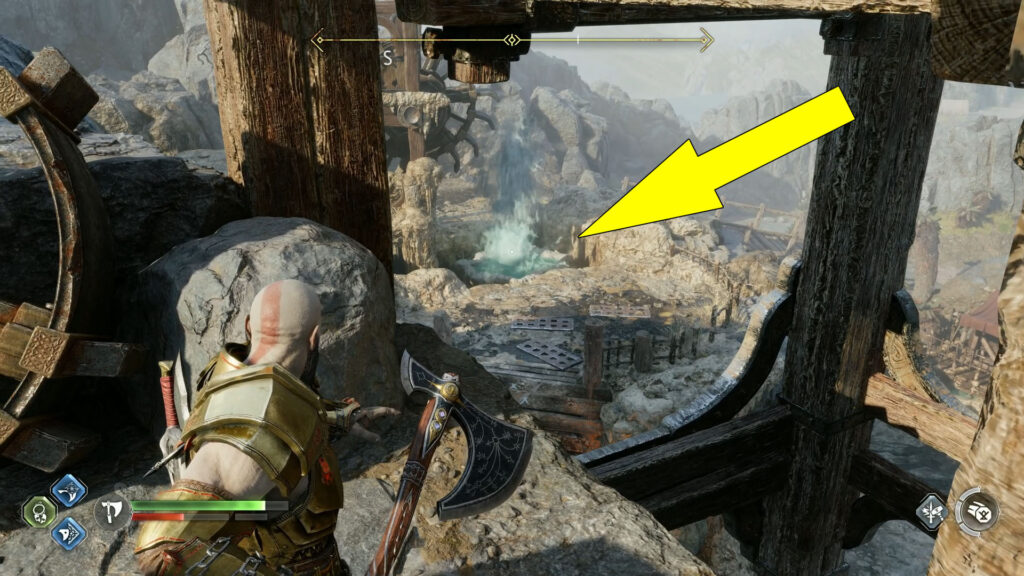 God Of War Ragnarok The Forge Legendary Chest Geyser Freeze Puzzle