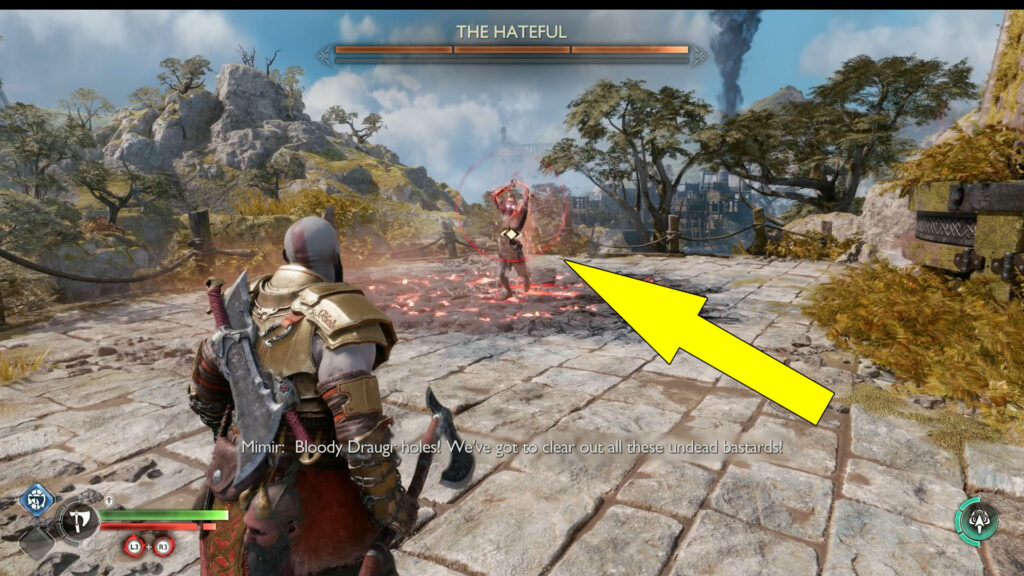 Where To Find God Of War Ragarnarok The Watchtower Draugr Hole
