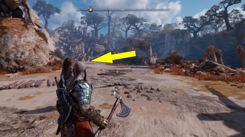 God of War Ragnarok Washed Ashore Buried Treasure Location