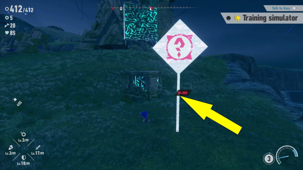 Sonic Frontiers Where To Find Challenge M-009