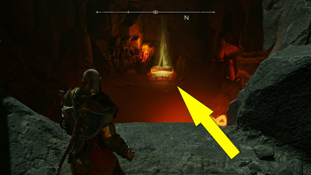 God Of War Ragnarok Burning Cliffs Legendary Chest Location