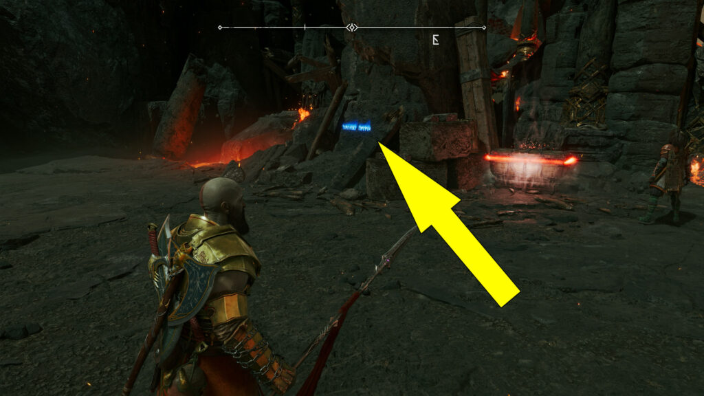 God Of War Ragnarok Burning Cliffs Lore Rune Read Location