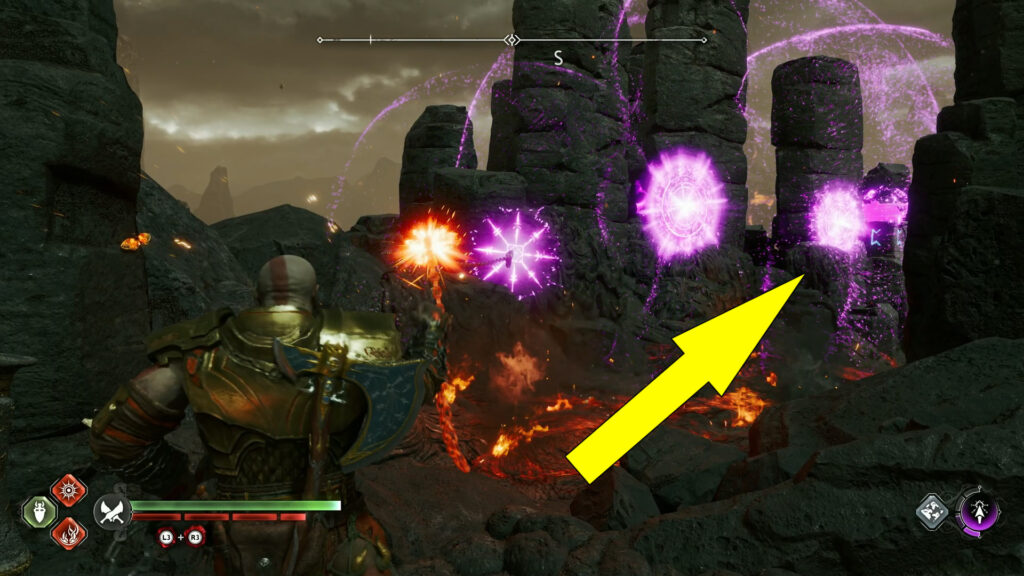 God Of War Ragnarok Burning Cliffs Nornir Chest Second Seal Brazier Location