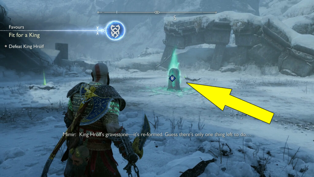 God Of War Ragnarok King's Grave Berserker Gravestone Location