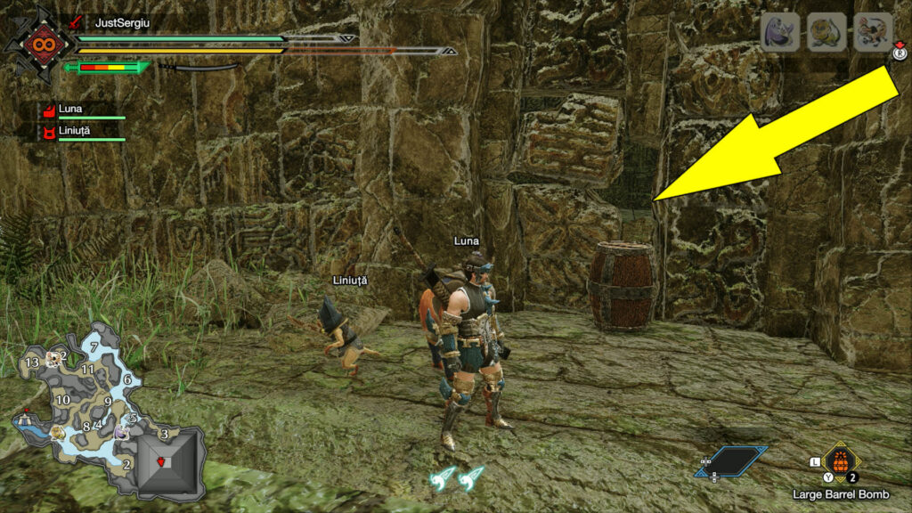 monster hunter rise flooded forest relic record old message location 8 - GameClubz
