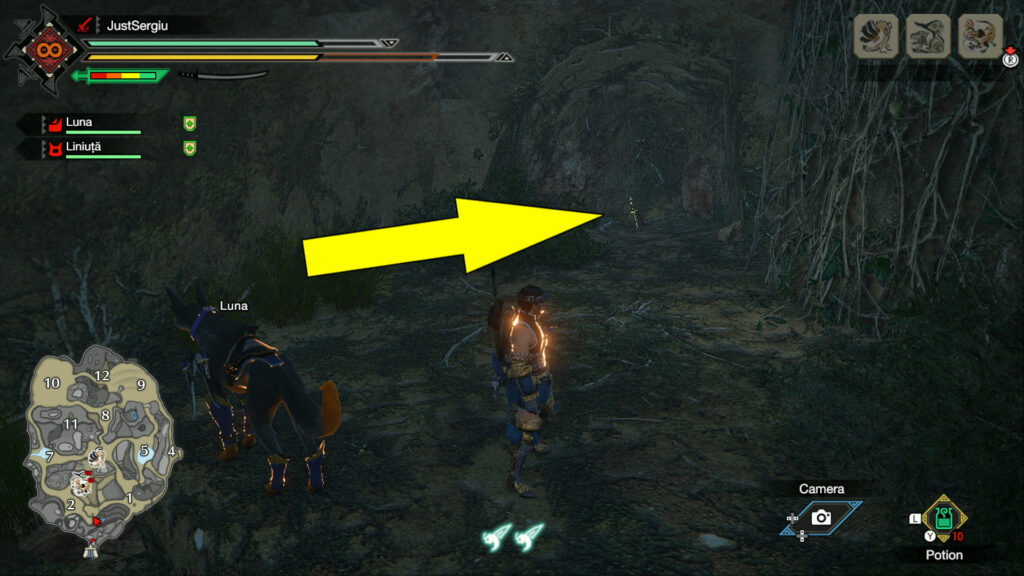 Monster Hunter Rise Sandy Plains Message 2 Location