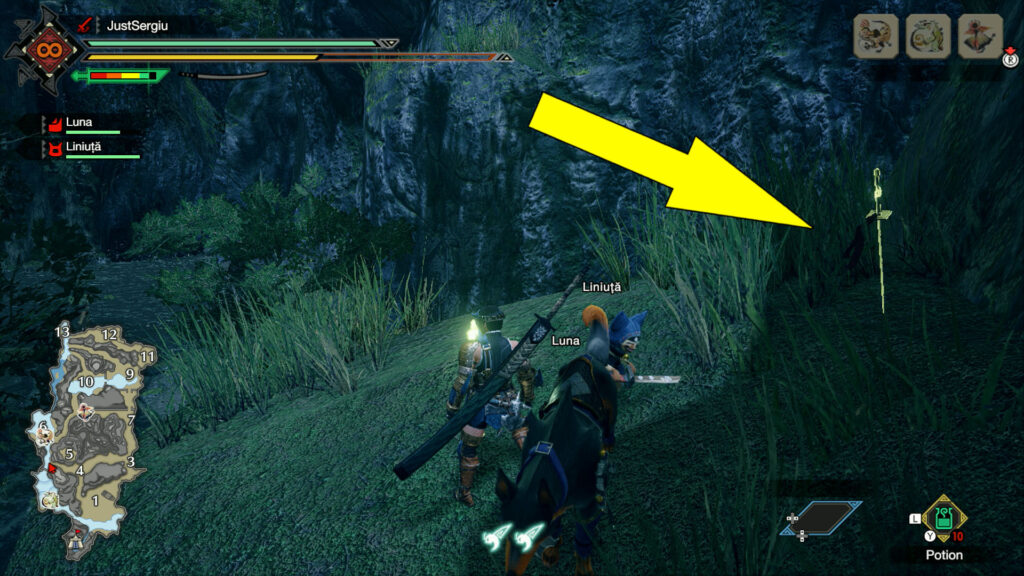 monster hunter rise shrine ruins relic record old message location 10 - GameClubz