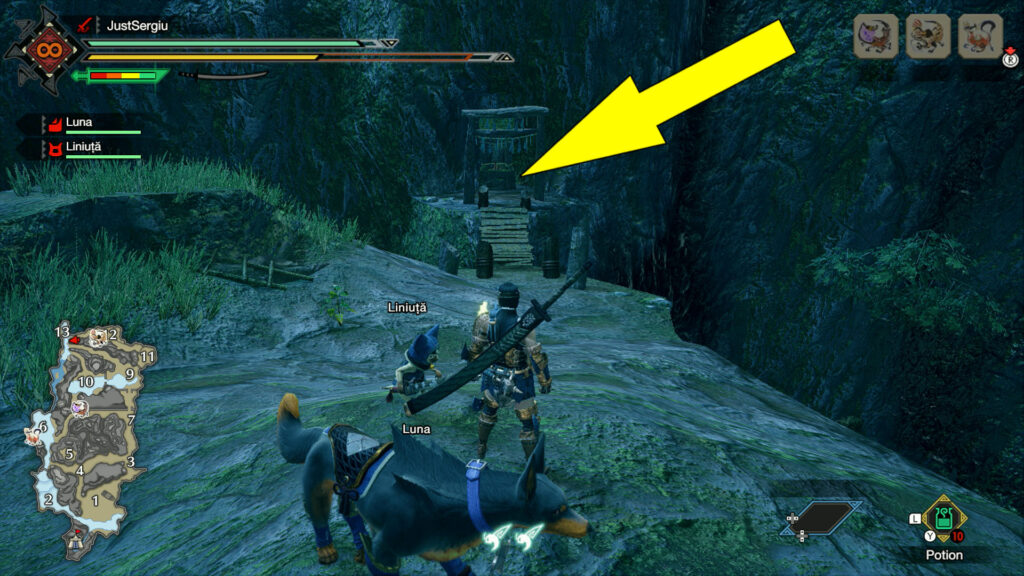 monster hunter rise shrine ruins relic record old message location 5 - GameClubz