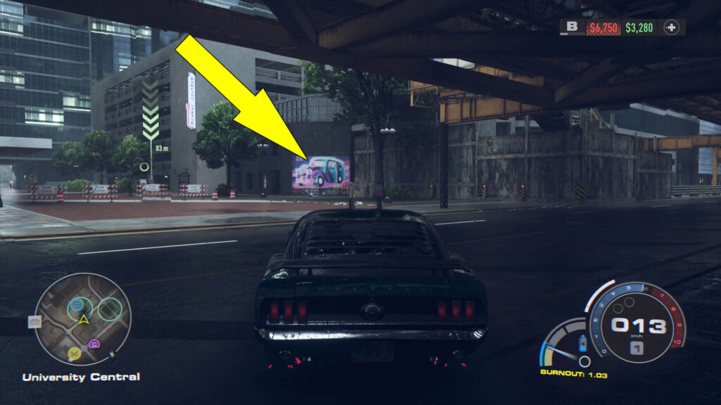 Need For Speed 2022 University Central Street Art Collectibles Locations