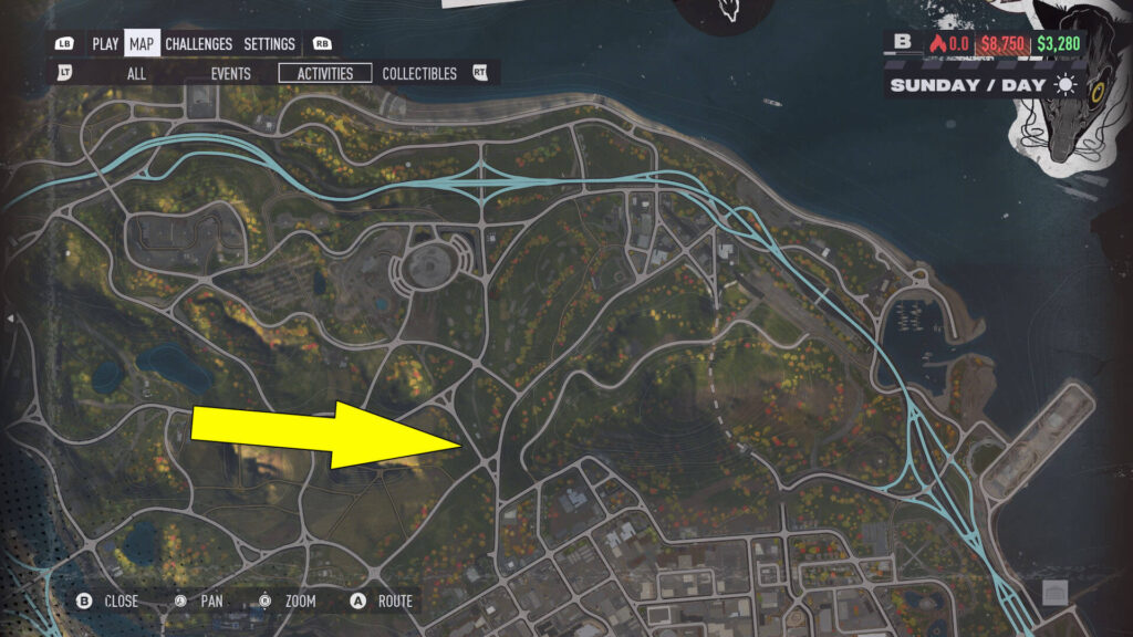 Need For Speed Unbound 2022 Griffith Parklands Street Art Location Map