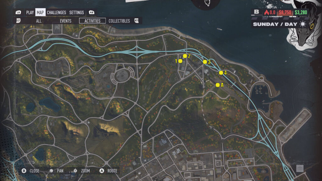Need For Speed Unbound 2022 North Oaks Billboards Locations Map