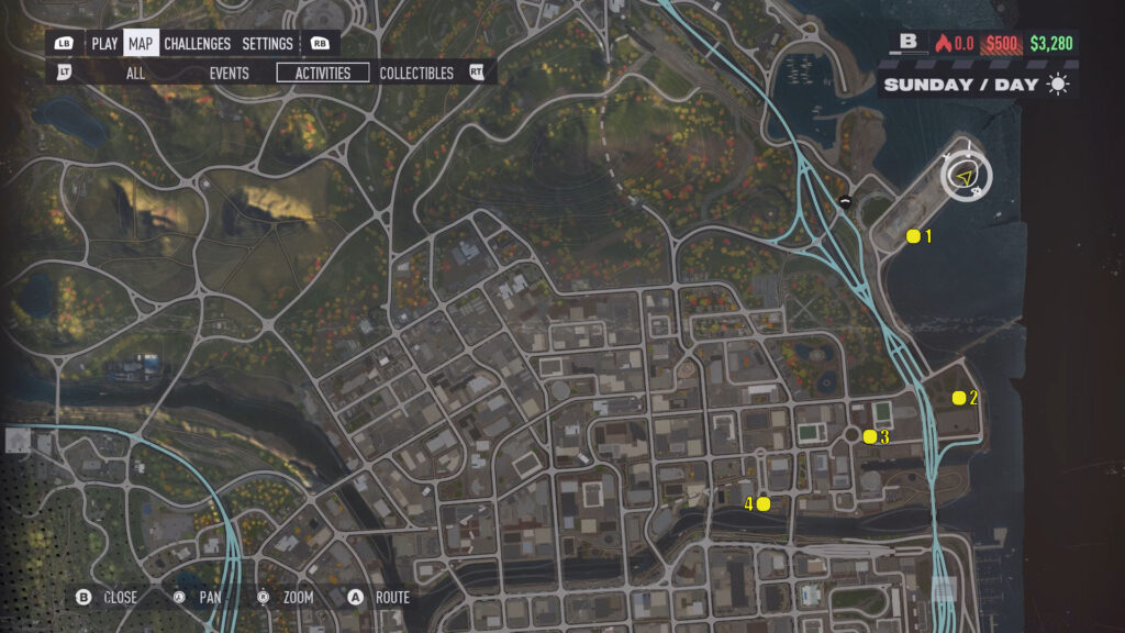 Need For Speed Unbound 2022 Underwood Gardens Bear Champ Locations Map