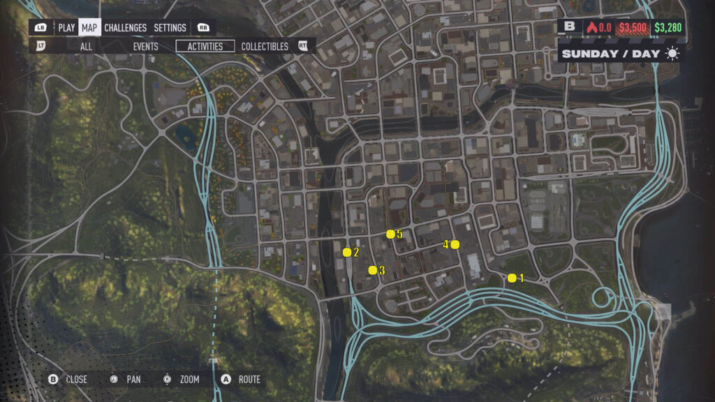 Need For Speed Unbound 2022 University Central Billboards Locations Map