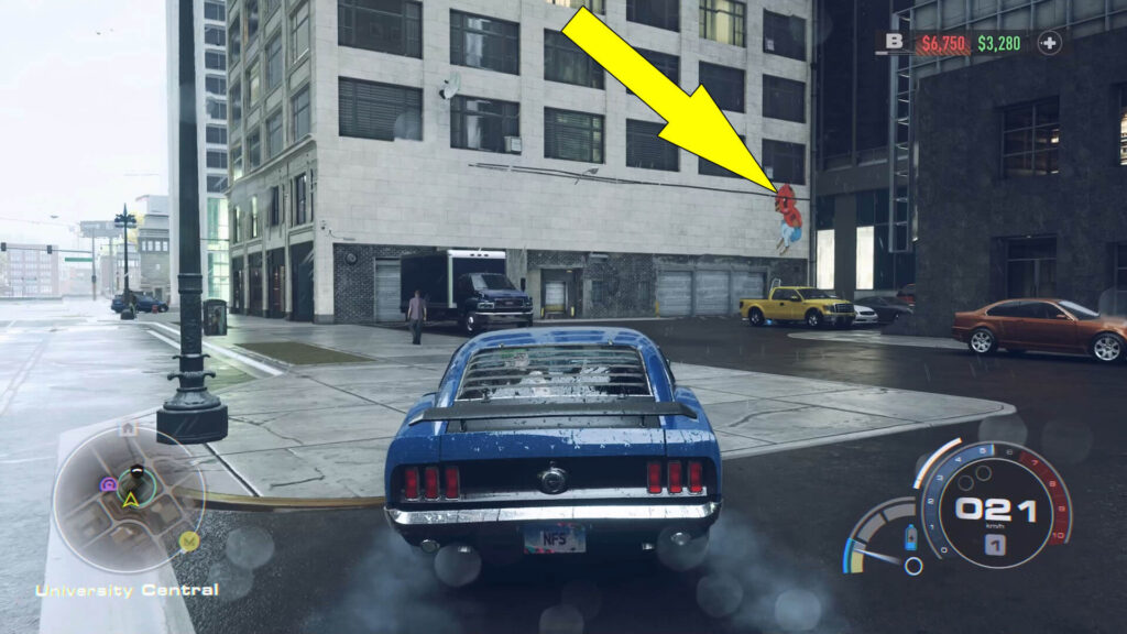 NFS 2022 University Central Street Art Collectibles Locations