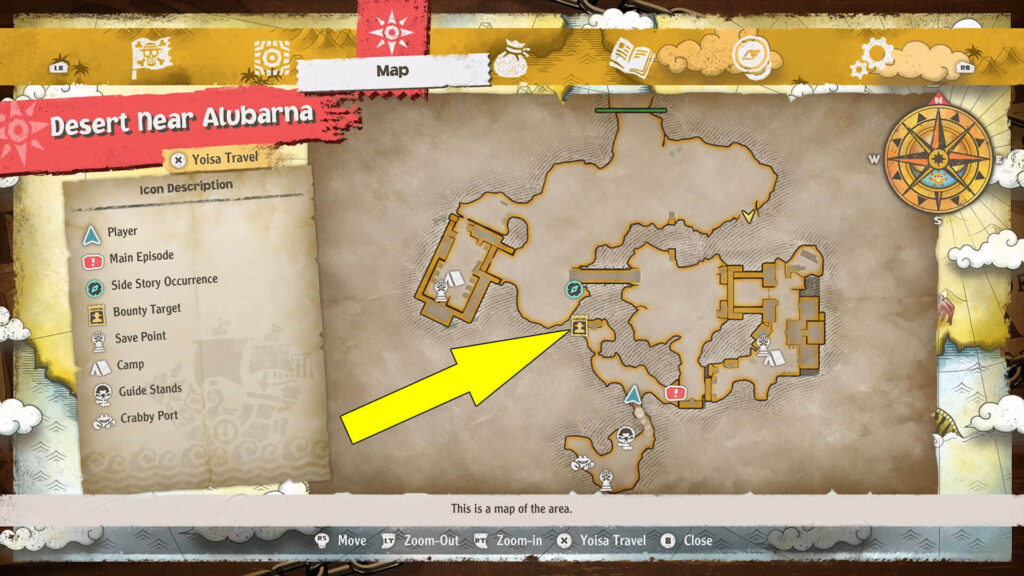 One Piece Odyssey Godspeed Fasti Bounty Hunt Location