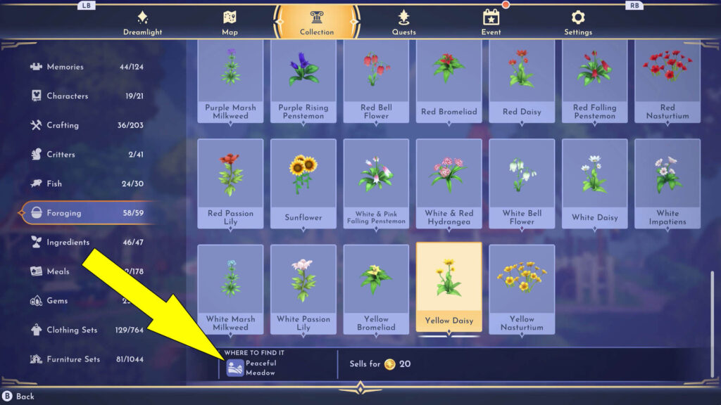 Where To find Disney Dreamlight Valley You're My Favorite Deputy Yellow Daisies