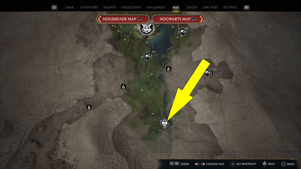 Hogwarts Legacy A Demanding Delivery Location Map