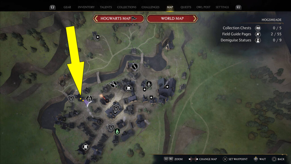 Hogwarts Legacy A Demanding Delivery Quest Location Map