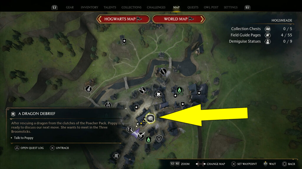 Hogwarts Legacy A Dragon Debrief Relationship Quest Starting Location