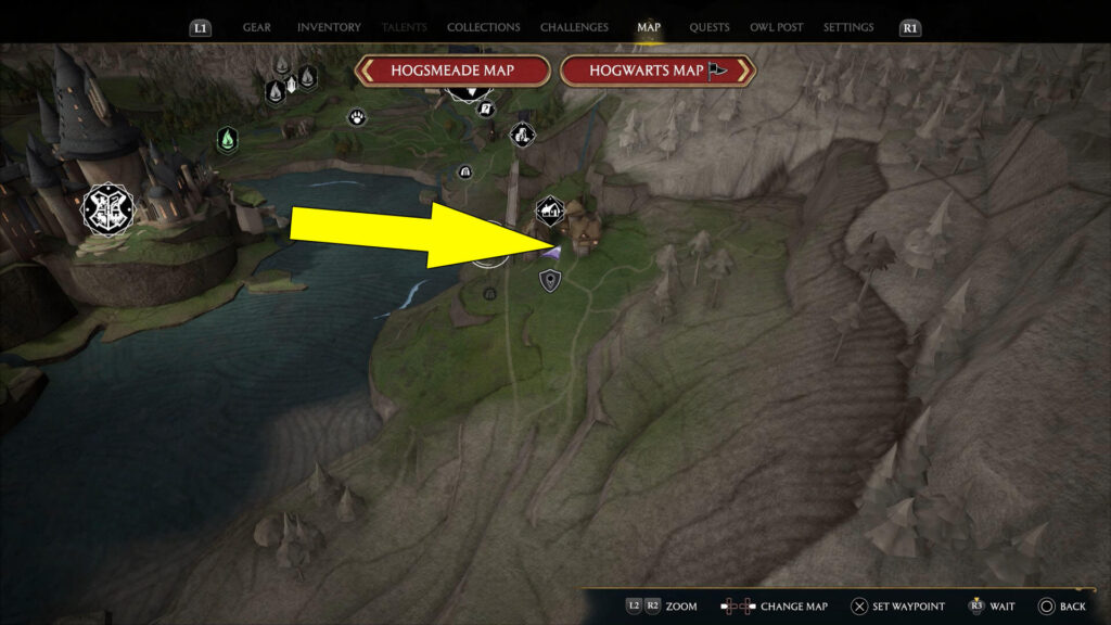 Hogwarts Legacy Absconder Encounter Quest Location Map