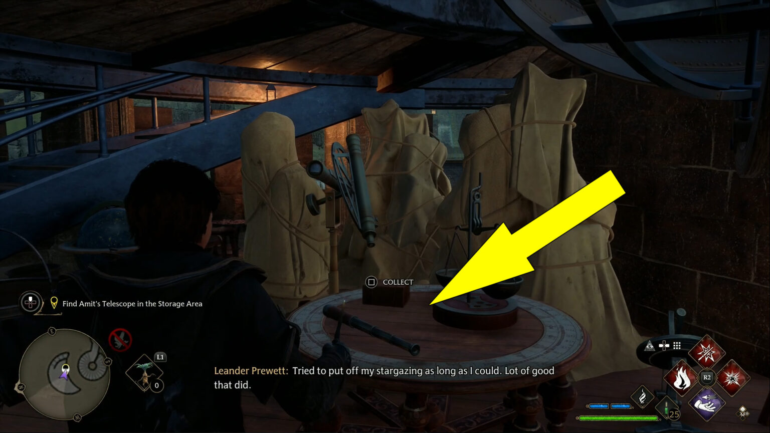 Astronomy Class Table Location Guide Hogwarts Legacy