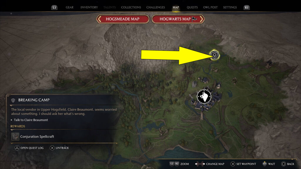 Hogwarts Legacy Breaking Camp Walkthrough