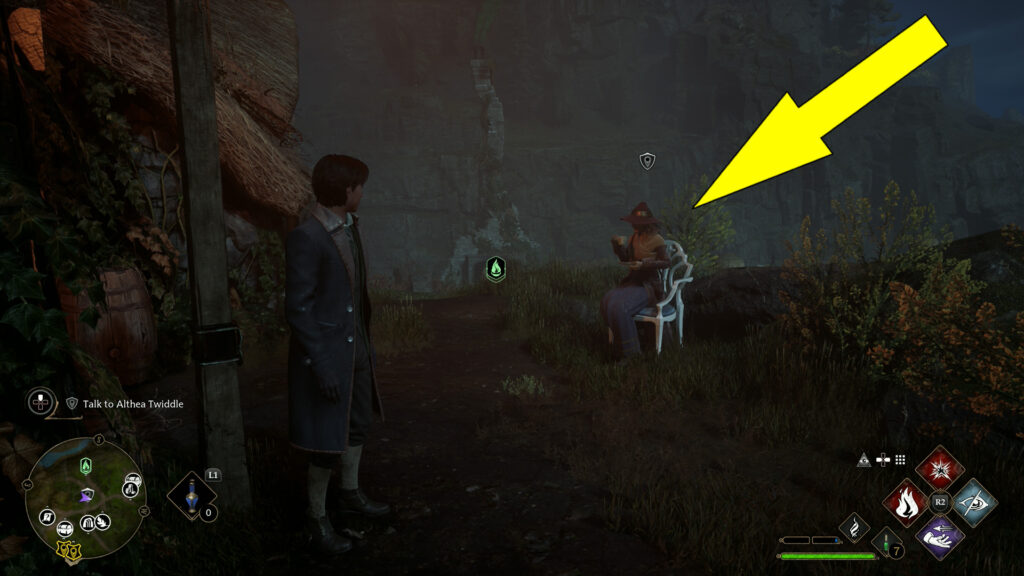 Hogwarts Legacy E-Vase-Ive Manoeuvre Side Quest Starting Location