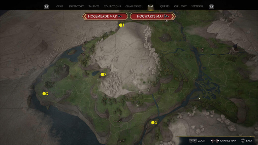 Hogwarts Legacy Feldcroft Region Landing Platforms Locations Map