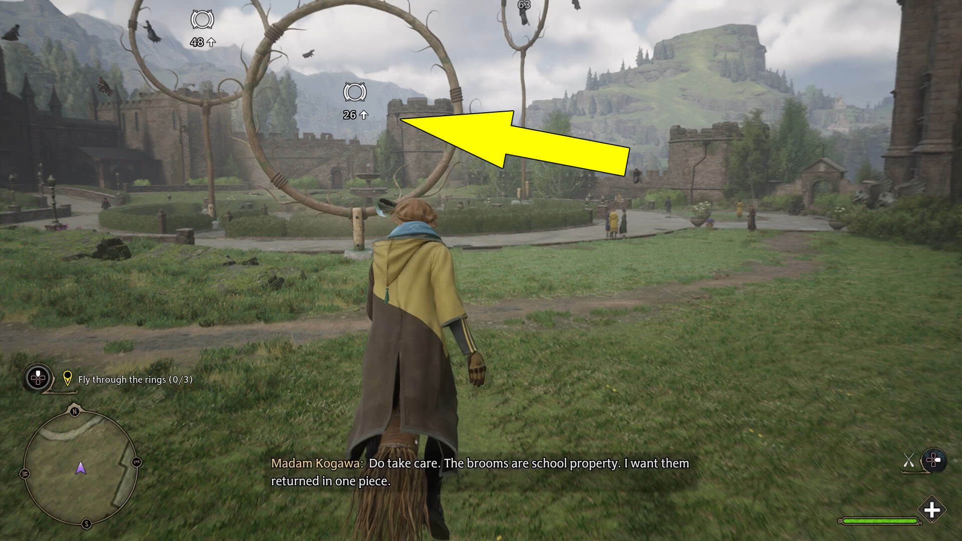 Flying Class Walkthrough Hogwarts Legacy