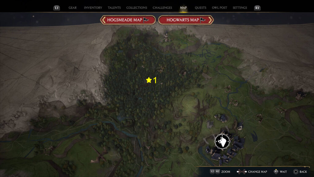 Hogwarts Legacy Forbidden Forest Astronomy Table Location Map