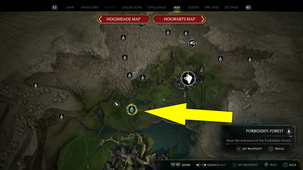 Forbidden Forest Floo Flame Map Location
