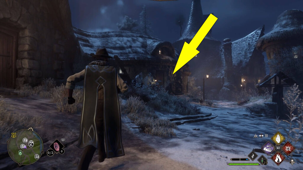 Hogwarts Legacy Hogsmeade Valley Demiguise Statue Location