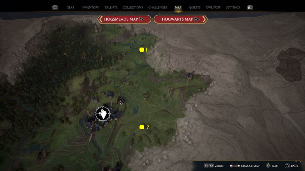 Hogwarts Legacy Hogsmeade Valley Landing Platforms Locations Map