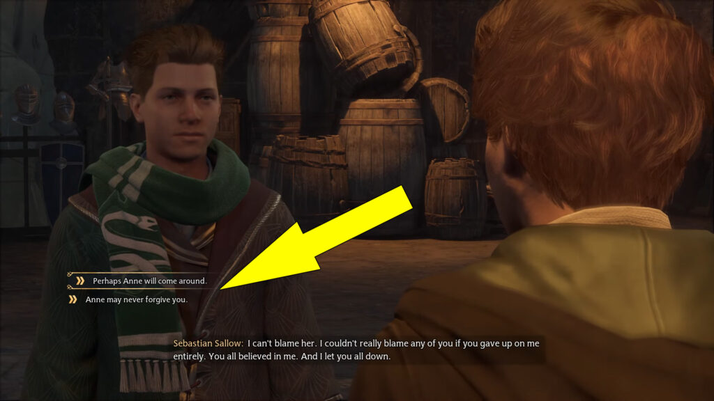 Hogwarts Legacy In The Shadow Of Friendship Sebastian Dialogue